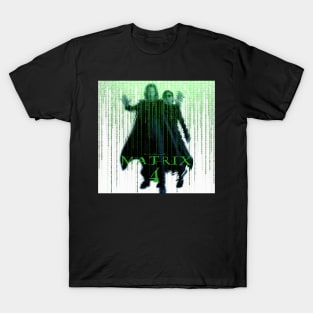 Resurrections Matrix 4 Mens Neo Shirt Neo, Morpheus and Trinity Keanu Reeves T-Shirt